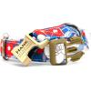 imagePersonalized Dog Collar with Name and Phone Number EngravedAdjustable Custom Puppy CollarOrganic Cotton Pet Collar for Small Medium Large Boy Girl DogsRhododendron