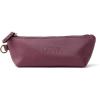 imageAngelinas Palace Personalized Vegan Leather Pencil Cosmetic BagEmbossed Name Makeup BagDurable Zipper Travel Make Up Organizer CaseBurgundy