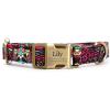imagePersonalized Dog Collar with Name and Phone Number EngravedAdjustable Custom Puppy CollarOrganic Cotton Pet Collar for Small Medium Large Boy Girl DogsAfrican