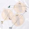 imageAngelinas Palace 6PCS Velvet Jewelry Pouches Double Sides Travel Jewelry Organizer Portable Storage Bag for Necklaces Bracelets Watches RingsBeige
