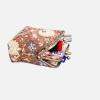 imageBurnout Velvet Double Kiss Clasp Coin Purse PouchVintage Change Wallet Card HolderOriental Coffee