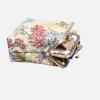imageBurnout Velvet Double Kiss Clasp Coin Purse PouchVintage Change Wallet Card HolderSpring Valley