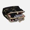 imageBurnout Velvet Double Kiss Clasp Coin Purse PouchVintage Change Wallet Card HolderVintage Scroll Black
