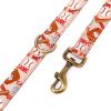 imageOrganic Cotton Dog Leash for SmallMedium and Large BreedBrass Hardware Pet Leash for WalkingRunning and Training 6FTBaseball
