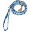 imageOrganic Cotton Dog Leash for SmallMedium and Large BreedBrass Hardware Pet Leash for WalkingRunning and Training 6FTBlueberry