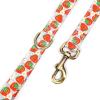 imageOrganic Cotton Dog Leash for SmallMedium and Large BreedBrass Hardware Pet Leash for WalkingRunning and Training 6FTDancing Srawberries