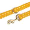 imageOrganic Cotton Dog Leash for SmallMedium and Large BreedBrass Hardware Pet Leash for WalkingRunning and Training 6FTHobo Rainbow