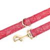 imageOrganic Cotton Dog Leash for SmallMedium and Large BreedBrass Hardware Pet Leash for WalkingRunning and Training 6FTLarkspur