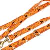 imageOrganic Cotton Dog Leash for SmallMedium and Large BreedBrass Hardware Pet Leash for WalkingRunning and Training 6FTMagic Halloween