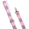 imageOrganic Cotton Dog Leash for SmallMedium and Large BreedBrass Hardware Pet Leash for WalkingRunning and Training 6FTPlaid Pink