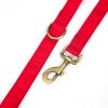 imageOrganic Cotton Dog Leash for SmallMedium and Large BreedBrass Hardware Pet Leash for WalkingRunning and Training 6FTPoinciana Red