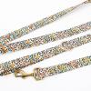 imageOrganic Cotton Dog Leash for SmallMedium and Large BreedBrass Hardware Pet Leash for WalkingRunning and Training 6FTPomegranate