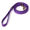 imageOrganic Cotton Dog Leash for SmallMedium and Large BreedBrass Hardware Pet Leash for WalkingRunning and Training 6FTPurple Tornado