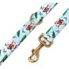 imageOrganic Cotton Dog Leash for SmallMedium and Large BreedBrass Hardware Pet Leash for WalkingRunning and Training 6FTThe Santa