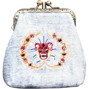 imageBurnout Velvet Double Kiss Clasp Coin Purse PouchVintage Change Wallet Card HolderAHS the Devils Mouth