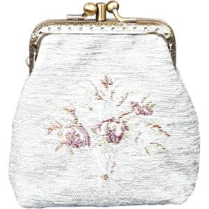 imageBurnout Velvet Double Kiss Clasp Coin Purse PouchVintage Change Wallet Card HolderBouquet Pattern Mint