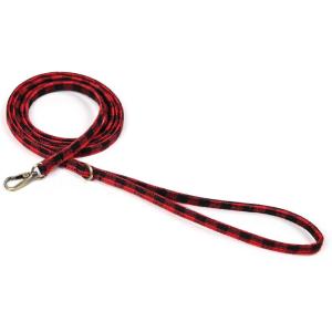 imageOrganic Cotton Dog Leash for SmallMedium and Large BreedBrass Hardware Pet Leash for WalkingRunning and Training 6FTBuffalo Plaid Red