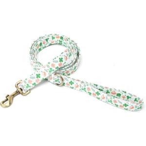 imageOrganic Cotton Dog Leash for SmallMedium and Large BreedBrass Hardware Pet Leash for WalkingRunning and Training 6FTCloves