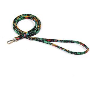 imageOrganic Cotton Dog Leash for SmallMedium and Large BreedBrass Hardware Pet Leash for WalkingRunning and Training 6FTJungle