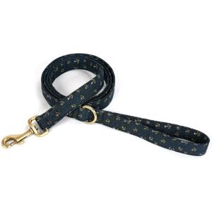 imageOrganic Cotton Dog Leash for SmallMedium and Large BreedBrass Hardware Pet Leash for WalkingRunning and Training 6FTNautical