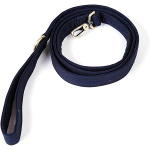 imageOrganic Cotton Dog Leash for SmallMedium and Large BreedBrass Hardware Pet Leash for WalkingRunning and Training 6FTNavy