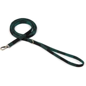imageOrganic Cotton Dog Leash for SmallMedium and Large BreedBrass Hardware Pet Leash for WalkingRunning and Training 6FTPlaid Green
