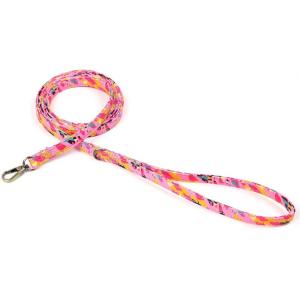 imageOrganic Cotton Dog Leash for SmallMedium and Large BreedBrass Hardware Pet Leash for WalkingRunning and Training 6FTZebra