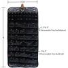 imageAngelinas Palace Annecy Jewelry Double Side Hanger Organizer Hook Hanging Closet Jewelry Storage Roll Detachable 24 Earring Ring Bars 28 Bracelet Pouches 40 Necklaces LoopsHeart