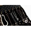 imageAngelinas Palace Annecy Jewelry Double Side Hanger Organizer Hook Hanging Closet Jewelry Storage Roll Detachable 24 Earring Ring Bars 28 Bracelet Pouches 40 Necklaces LoopsHeart