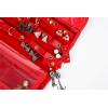 imageAngelinas Palace Brac Jewelry Hanger Organizer home storage hanger and travel organizer rollup with detachable holders and cover protection Diamond RedDiamond Red