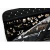 imageAngelinas Palace Brac Jewelry Hanger Organizer home storage hanger and travel organizer rollup with detachable holders and cover protection Diamond RedDiamond Black