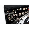 imageAngelinas Palace Brac Jewelry Hanger Organizer home storage hanger and travel organizer rollup with detachable holders and cover protection Diamond RedMemory Black