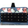 imageAngelinas Palace Brac Jewelry Hanger Organizer home storage hanger and travel organizer rollup with detachable holders and cover protection Diamond RedBohemian Bliss