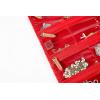 imageAngelinas Palace Brac Jewelry Hanger Organizer home storage hanger and travel organizer rollup with detachable holders and cover protection Diamond RedDiamond Red