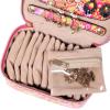 imageAngelinas Palace Jewelry Organizer Case Bridesmaid Gifts Travel Bag Vegan Leather Box for Necklace Earring Bracelet Ringblossom pinkBlossom fuschia