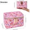 imageAngelinas Palace Jewelry Organizer Case Bridesmaid Gifts Travel Bag Vegan Leather Box for Necklace Earring Bracelet Ringblossom pinkBlossom pink