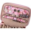 imageAngelinas Palace Jewelry Organizer Case Bridesmaid Gifts Travel Bag Vegan Leather Box for Necklace Earring Bracelet Ringblossom pinkBlossom pink