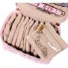 imageAngelinas Palace Jewelry Organizer Case Bridesmaid Gifts Travel Bag Vegan Leather Box for Necklace Earring Bracelet Ringblossom pinkBlossom pink