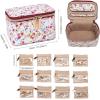 imageAngelinas Palace Jewelry Organizer Case Bridesmaid Gifts Travel Bag Vegan Leather Box for Necklace Earring Bracelet Ringblossom pinkBlossom wine