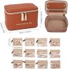 imageAngelinas Palace Jewelry Organizer Case Bridesmaid Gifts Travel Bag Vegan Leather Box for Necklace Earring Bracelet Ringblossom pinkbran