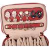 imageAngelinas Palace Jewelry Organizer Case Bridesmaid Gifts Travel Bag Vegan Leather Box for Necklace Earring Bracelet Ringblossom pinkbrandy