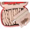 imageAngelinas Palace Jewelry Organizer Case Bridesmaid Gifts Travel Bag Vegan Leather Box for Necklace Earring Bracelet Ringblossom pinkbright red