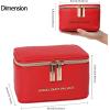imageAngelinas Palace Jewelry Organizer Case Bridesmaid Gifts Travel Bag Vegan Leather Box for Necklace Earring Bracelet Ringblossom pinkbright red