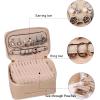 imageAngelinas Palace Jewelry Organizer Case Bridesmaid Gifts Travel Bag Vegan Leather Box for Necklace Earring Bracelet Ringblossom pinkchampagne