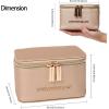 imageAngelinas Palace Jewelry Organizer Case Bridesmaid Gifts Travel Bag Vegan Leather Box for Necklace Earring Bracelet Ringblossom pinkchampagne