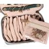 imageAngelinas Palace Jewelry Organizer Case Bridesmaid Gifts Travel Bag Vegan Leather Box for Necklace Earring Bracelet Ringblossom pinkdeep evergreen