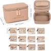 imageAngelinas Palace Jewelry Organizer Case Bridesmaid Gifts Travel Bag Vegan Leather Box for Necklace Earring Bracelet Ringblossom pinklight fawn