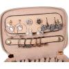 imageAngelinas Palace Jewelry Organizer Case Bridesmaid Gifts Travel Bag Vegan Leather Box for Necklace Earring Bracelet Ringblossom pinklight fawn