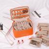 imageAngelinas Palace Jewelry Organizer Case Bridesmaid Gifts Travel Bag Vegan Leather Box for Necklace Earring Bracelet Ringblossom pinklight terracotta