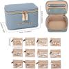 imageAngelinas Palace Jewelry Organizer Case Bridesmaid Gifts Travel Bag Vegan Leather Box for Necklace Earring Bracelet Ringblossom pinkpearl blue